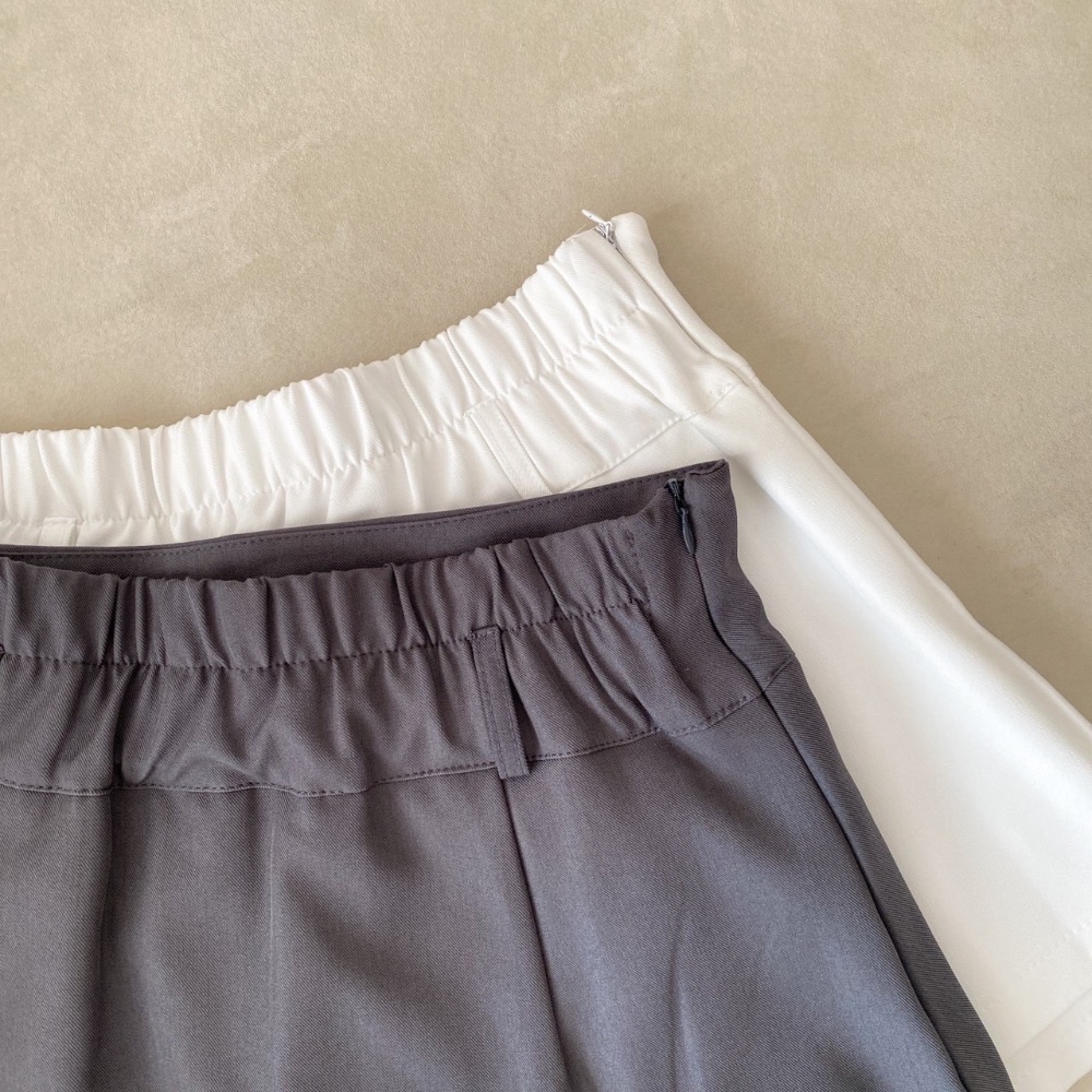 Wei.Hsin_（現貨）高腰彈性百褶褲裙#25071-細節圖8