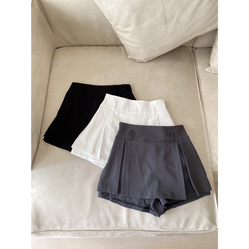 Wei.Hsin_（現貨）高腰彈性百褶褲裙#25071-細節圖10