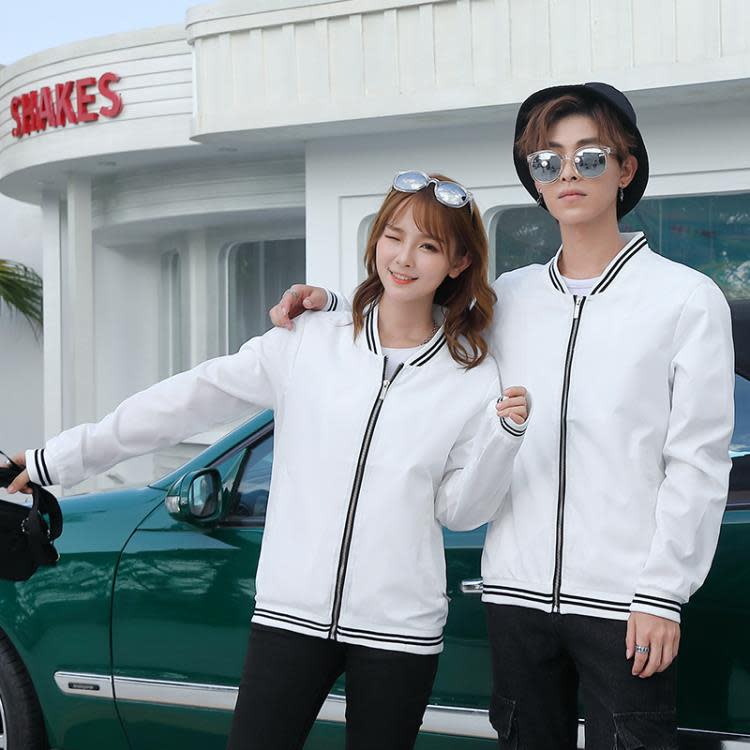 風衣 秋冬裝工作服耐穿訂製印字logo班服長袖餐廳火鍋店服務員餐飲-細節圖3