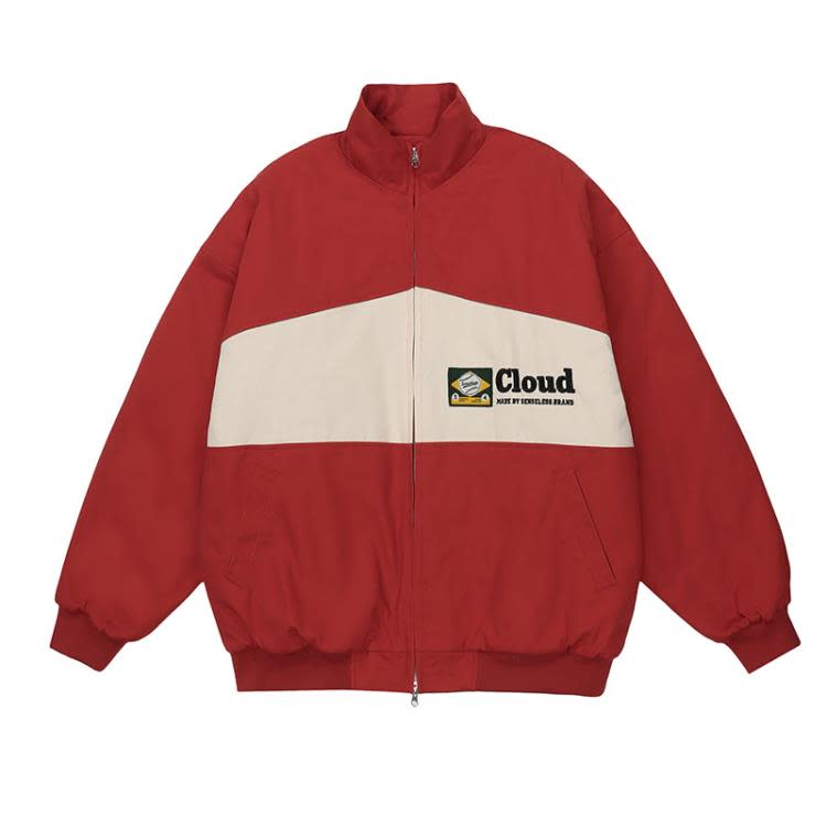 F233 斜紋棉衣外套 紅色 綠色 S-XL 100%棉-細節圖4