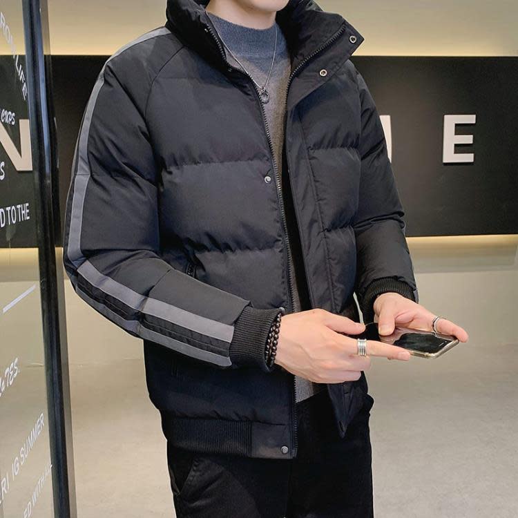 羽絨外套 加厚棉衣服男生外套時尚正韓寬松保暖冬季棉襖帥氣服外套-細節圖3