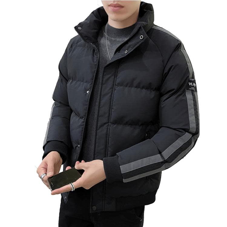 羽絨外套 加厚棉衣服男生外套時尚正韓寬松保暖冬季棉襖帥氣服外套-細節圖5