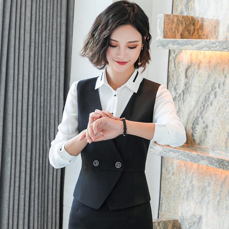 西裝套裝女2023秋冬季新款時尚小西服工裝女士職業工作服外套教師-細節圖3