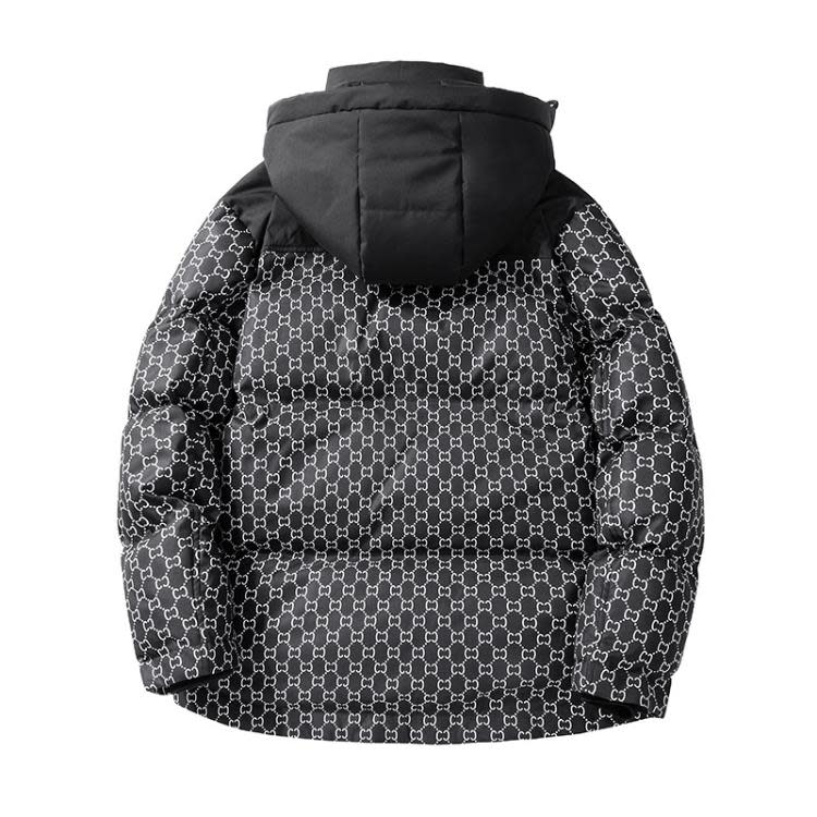 羽絨外套 奢侈高端冬季新款可拆卸連帽棉服男女明星同款潮流百搭保暖衣-細節圖3