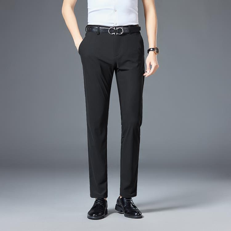 西裝 男士休閒褲2023春季男士正韓潮流寬松款直筒青年直筒長褲子男西褲-細節圖7