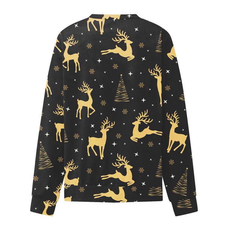 衛衣 2023圣誕節新款女士圓領 3D數碼印花 圣誕系列時尚休閒女裝-細節圖7