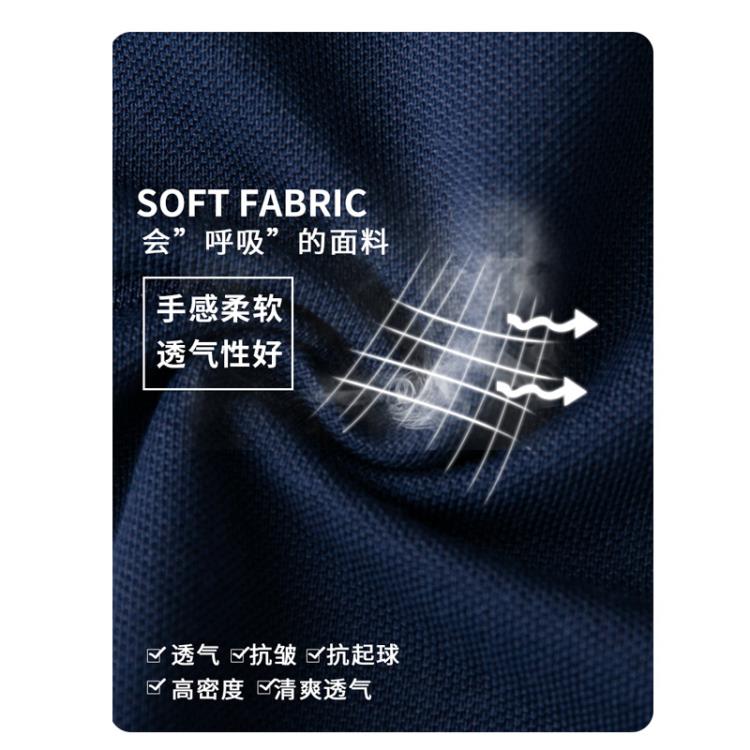短袖T恤 純棉polo衫訂製t恤女班服翻領廣告文化衫夏季工作服印字logo-細節圖5