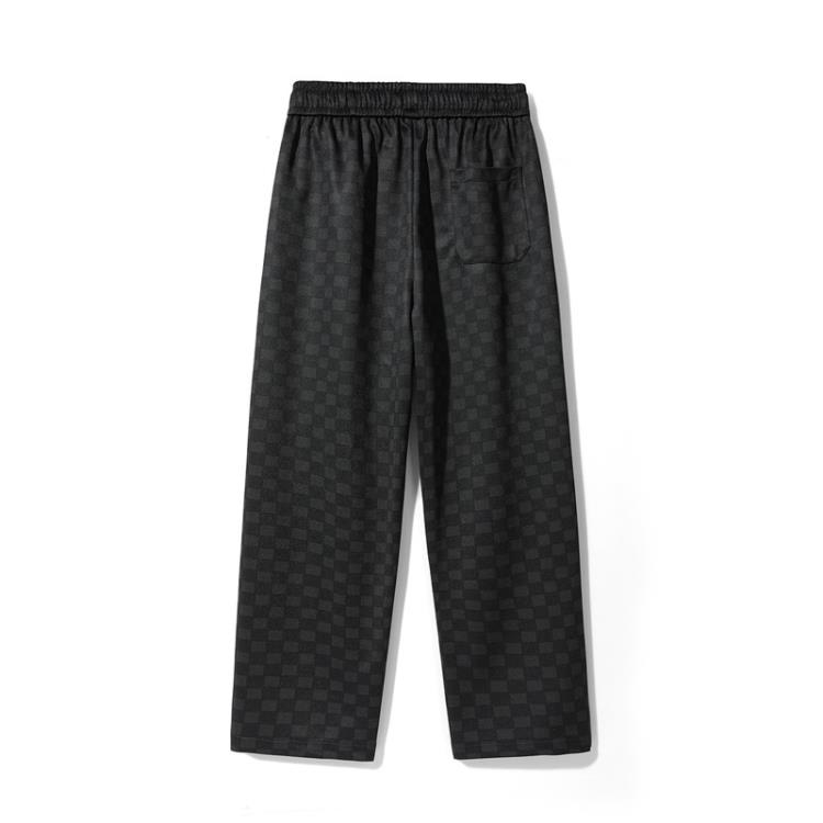 長褲 2023春秋季直筒褲男女款國潮ins香港情侶復古高街-細節圖2