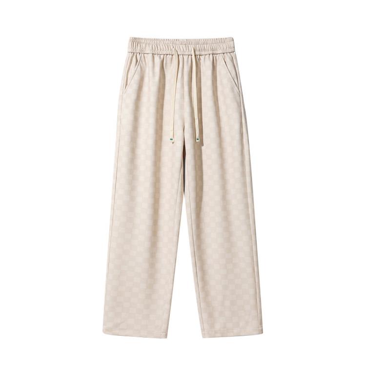 長褲 2023春秋季直筒褲男女款國潮ins香港情侶復古高街-細節圖5