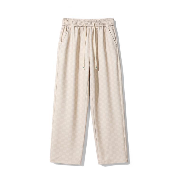 長褲 2023春秋季直筒褲男女款國潮ins香港情侶復古高街-細節圖6