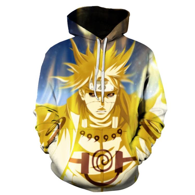 衛衣 2023新款火影忍者3D數碼印花男士廠家直銷-細節圖6