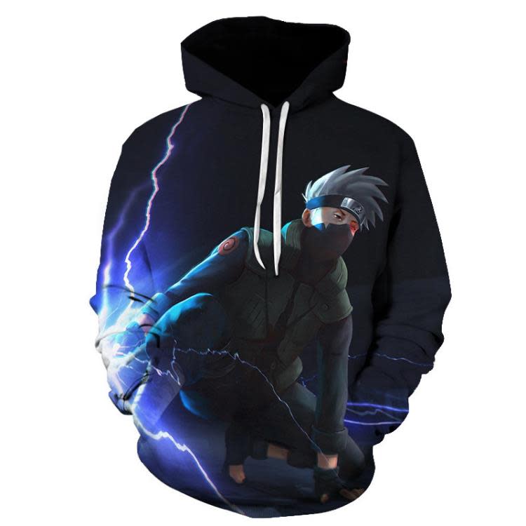 衛衣 2023新款火影忍者3D數碼印花男士廠家直銷-細節圖8