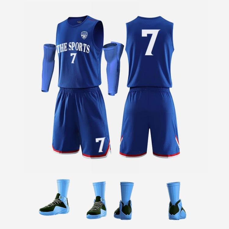 背心 新款籃球服套裝男耐穿隊服夏季比賽運動訓練服大碼球衣印字號-細節圖2