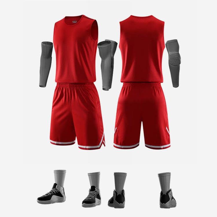 背心 新款籃球服套裝男耐穿隊服夏季比賽運動訓練服大碼球衣印字號-細節圖8