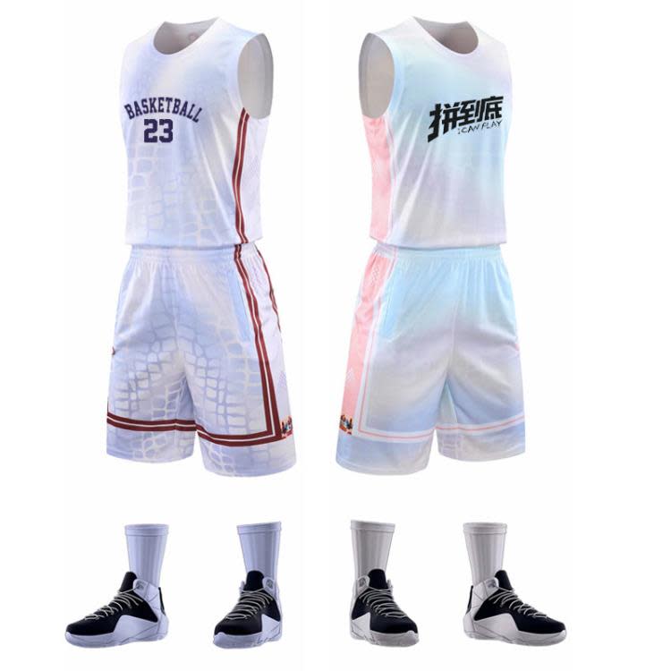 背心 新款成人籃球服套裝男女透氣吸汗耐穿運動服訓練球衣比賽服夏-細節圖4