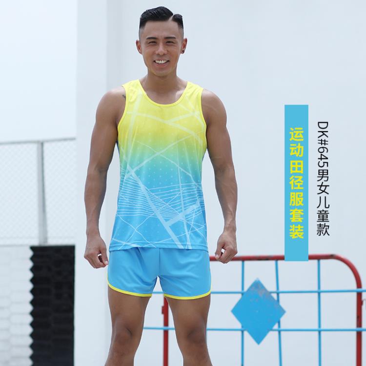 背心 闐徑套裝運動服男耐穿夏季跑步學生運動訓練馬拉松跑步套裝女-細節圖6