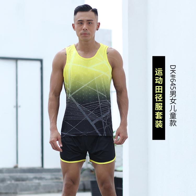 背心 闐徑套裝運動服男耐穿夏季跑步學生運動訓練馬拉松跑步套裝女-細節圖9