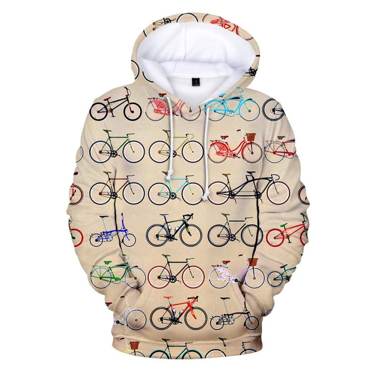 衛衣 2023新款2023夏威夷系列15數碼3D印花帶帽連帽長袖-細節圖5