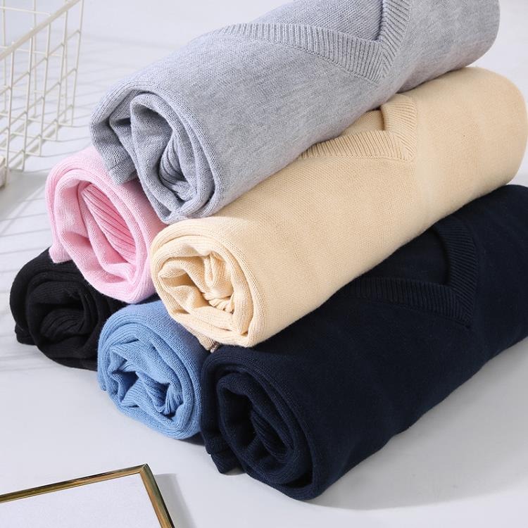 毛衣 8508男士秋季青年商務休閒打底百搭純棉長袖V領套頭針織衫男-細節圖4