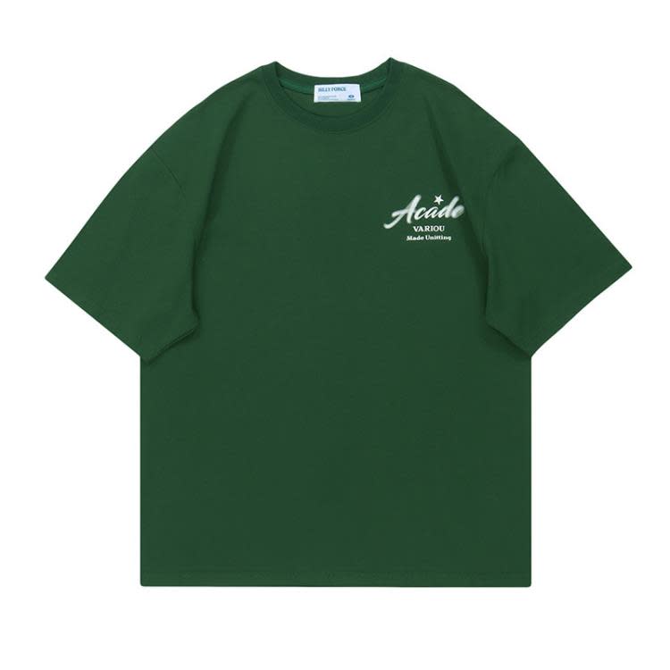 T-015時尚男裝簡約字母印花短袖T恤2023春夏新款圓領寬松顯瘦上衣-細節圖3