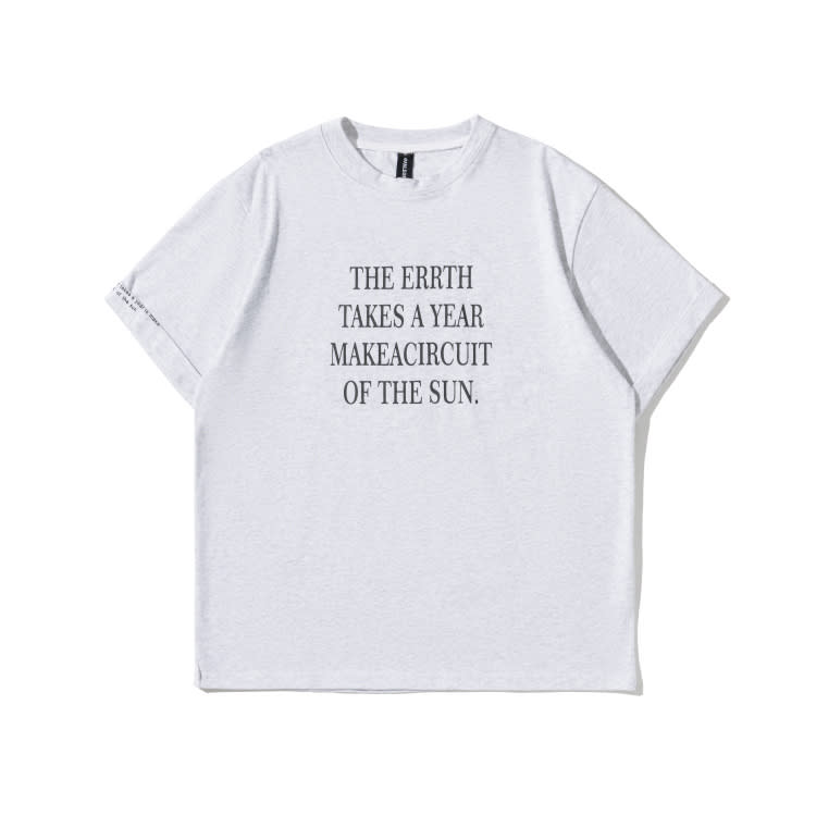 北界男裝 美式潮牌2023夏季新款簡約字母印花短袖T恤衫男半袖上衣-細節圖2