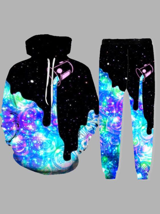 數碼印花牛奶杯時尚3D數碼印花情侶裝衛衣套裝-細節圖3