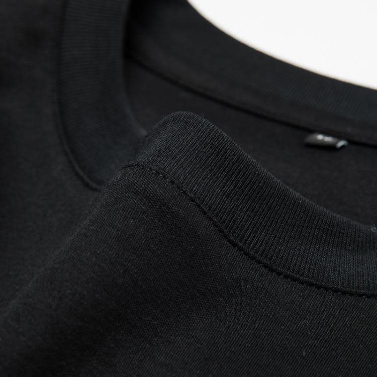 夏季短袖T恤男士微寬松潮牌印花潮流胸前重工口袋拼布個性網紅帥-細節圖2