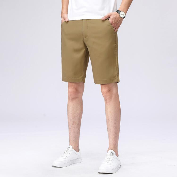 短褲 夏季男士休閒薄款寬松五分褲冰絲無痕褲子簡約休閒百搭男裝-細節圖8
