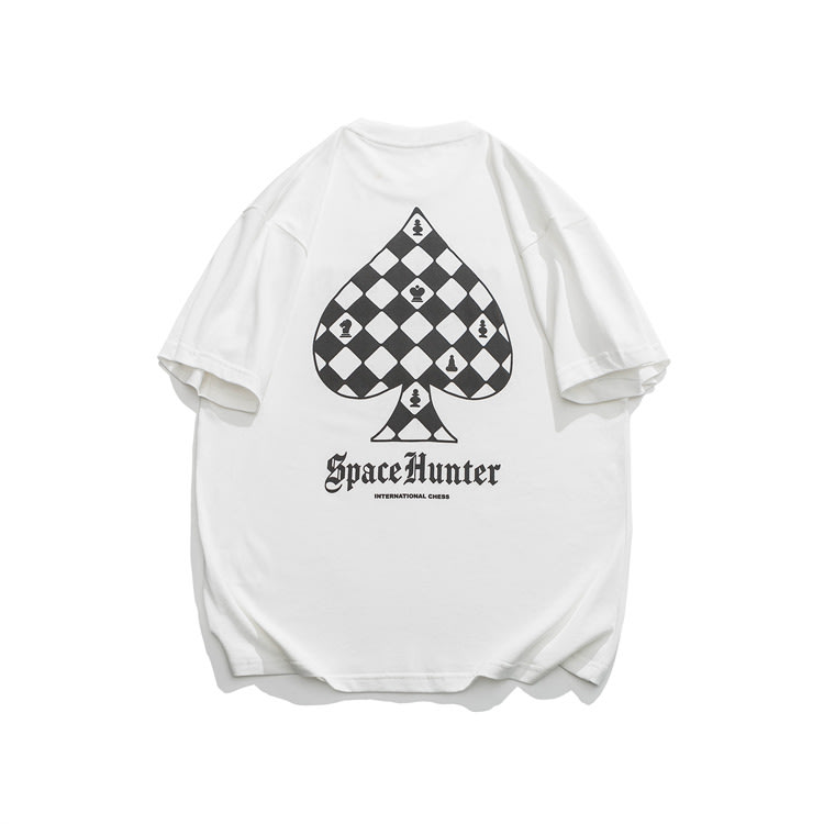 北界男裝 美式潮牌2023夏季新款髮泡印花短袖T恤男ins休閒體恤衫-細節圖4