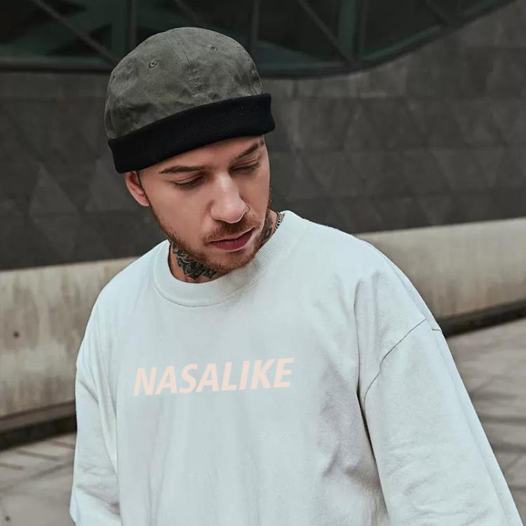 短袖T恤 純棉高質量潮牌高街簡約字母印花香港休閒寬松五分袖上衣-細節圖4