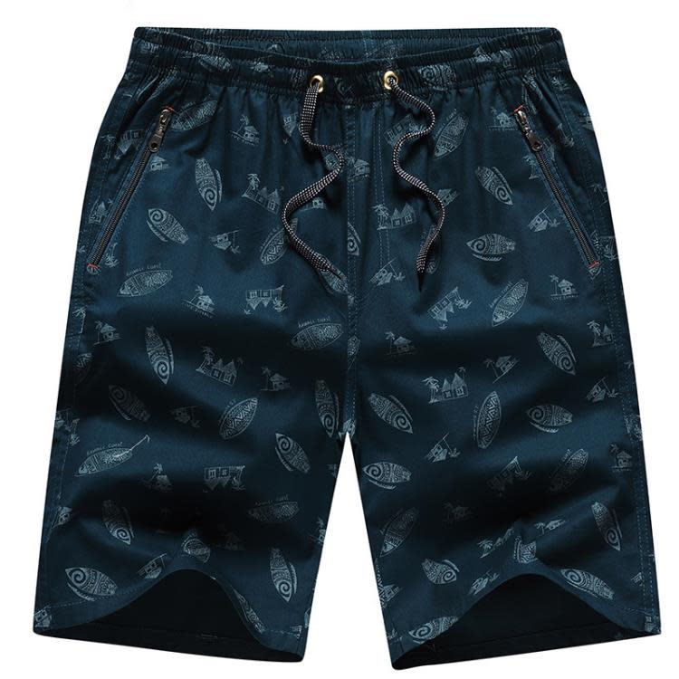 短褲 男士沙灘褲純棉寬松男士5分褲夏季休閒居家全棉褲大褲頭外穿-細節圖8