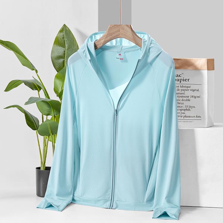 pf50 冰絲防曬衣女2023新款夏季防紫外線透氣釣魚防曬服男外套衫-細節圖8