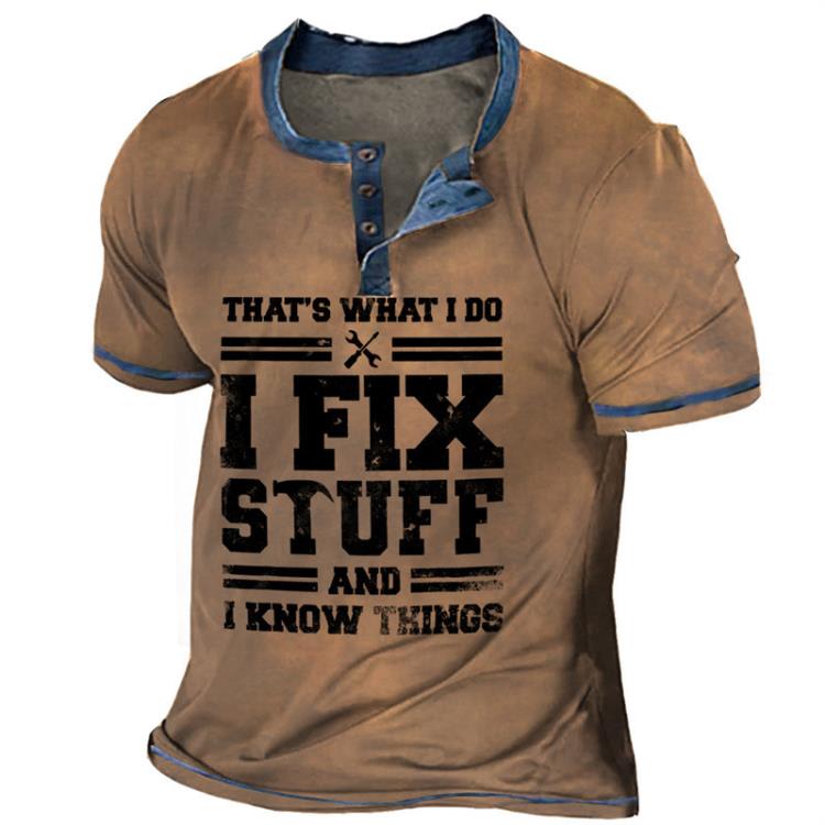 2023新款夏季新款男士休閒亨利圓領T恤衫3d數碼印花休閒運動短袖-細節圖2