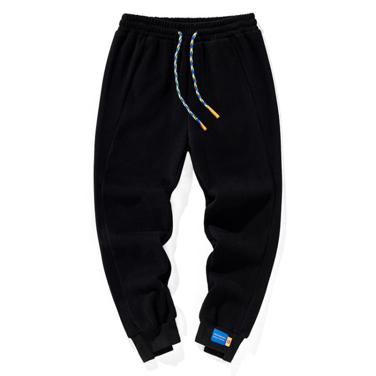 休閒褲 新款秋冬季褲子純棉運動褲男女運動寬松束腳潮流百搭衛褲-細節圖5