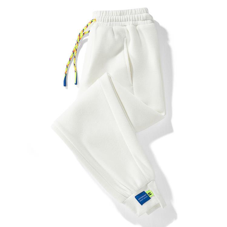 休閒褲 新款秋冬季褲子純棉運動褲男女運動寬松束腳潮流百搭衛褲-細節圖6