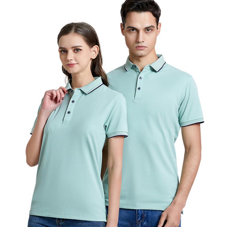 短袖T恤 男女polo衫工作服訂製企業工衣團建文化廣告衫刺繡印logo-細節圖5