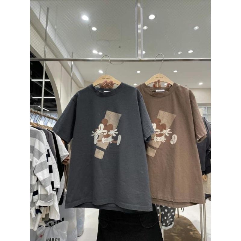 [現貨] 韓國連線 米奇復古風短袖T恤 4col. 𝙍𝙚𝙮＇𝙨 𝙘𝙤𝙡𝙡𝙚𝙘𝙩𝙞𝙤𝙣 女生上衣-細節圖5
