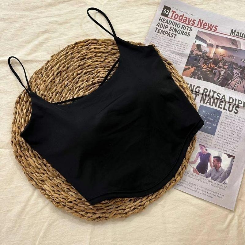 現貨 韓國涼感交叉美背背心bratop 黑/白-細節圖2