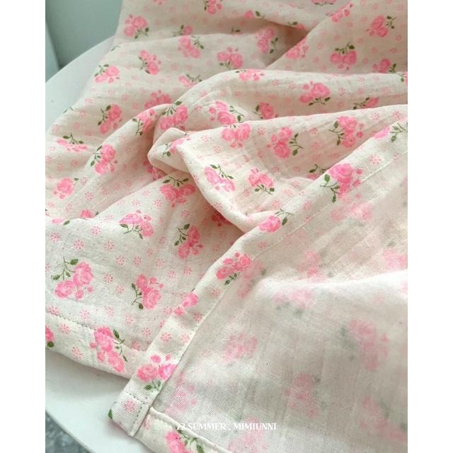 現貨 韓國舒適碎花四季薄毯 紫-細節圖3