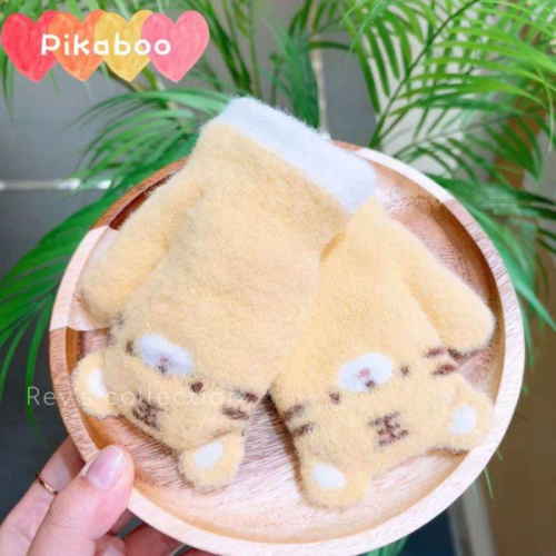 [現貨 ]韓國童裝 可愛小老虎絨毛保暖手套🧤 6col. 𝙍𝙚𝙮＇𝙨 𝙘𝙤𝙡𝙡𝙚𝙘𝙩𝙞𝙤𝙣 保暖配件