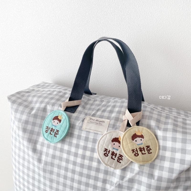 韓國客製化 幼兒園刺繡姓名標籤 圓環款-細節圖6