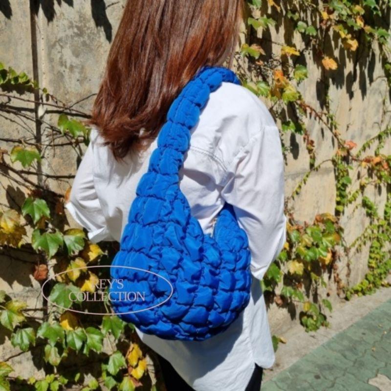 [現貨] 韓國連線✨ 韓國包包 雲朵衍縫菠蘿包 可愛小廢包 4col. 𝙍𝙚𝙮＇𝙨 𝙘𝙤𝙡𝙡𝙚𝙘𝙩𝙞𝙤𝙣💞 女生包包-細節圖4