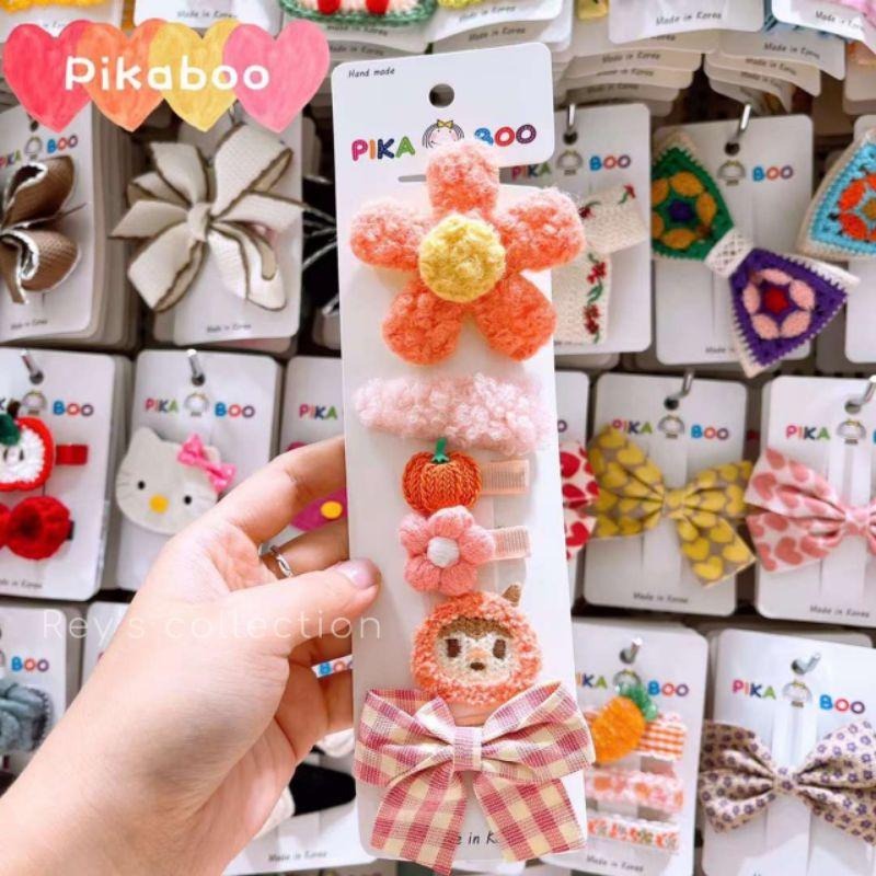 現貨 韓國髮飾 彩色卡通可愛花朵髮夾套组 BB髮夾-細節圖2