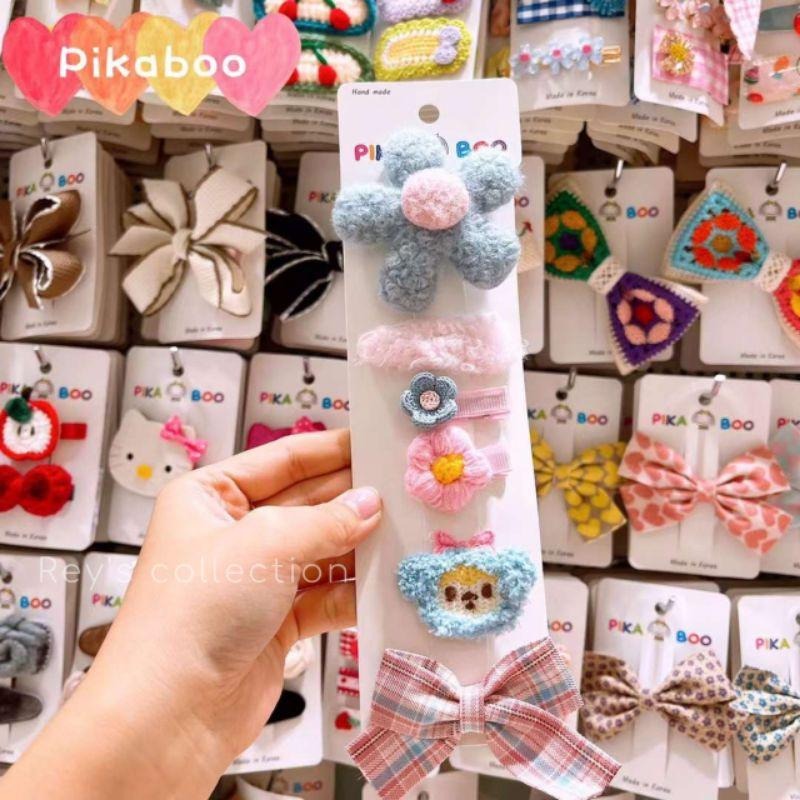 現貨 韓國髮飾 彩色卡通可愛花朵髮夾套组 BB髮夾-細節圖3