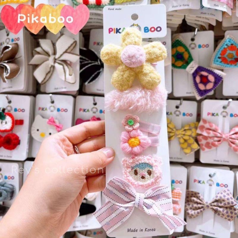 現貨 韓國髮飾 彩色卡通可愛花朵髮夾套组 BB髮夾-細節圖4