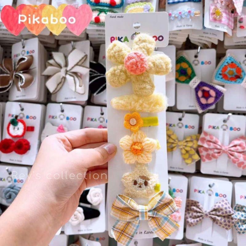 現貨 韓國髮飾 彩色卡通可愛花朵髮夾套组 BB髮夾-細節圖5