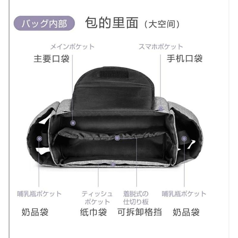 現貨 日本嬰兒推車收納包 多功能掛袋 媽媽包-細節圖5