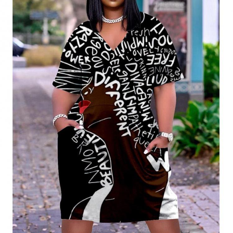 夏長裙黃色印花氣質通勤棉泡泡袖一字肩大擺型中腰套頭連身裙-細節圖8