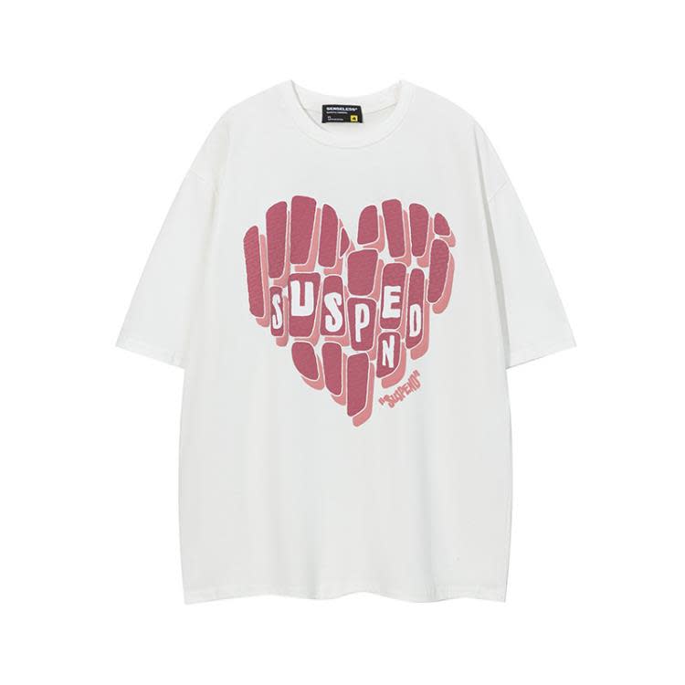 縱線貿易S777簡約字母印花短袖T恤2023春夏新款短袖圓領寬松上衣-細節圖2