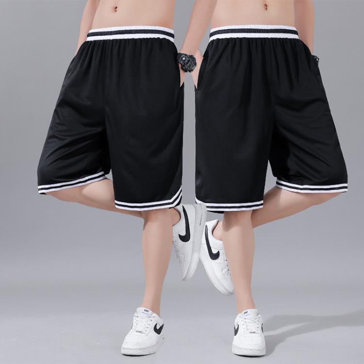 籃球短褲男運動寬松夏季潮牌男生速干美式男士冰絲休閒褲子五分褲-細節圖7